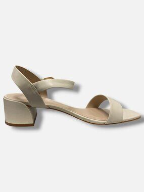 Saks Fifth Avenue Women's Beige Ankle-Strap Sandals Shoes Size EU:40 US:10